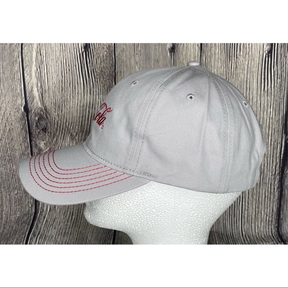 NEW Coca Cola Women’s Gray Red Baseball Hat Cap Adjustable One Size Collectible - Picture 4 of 5